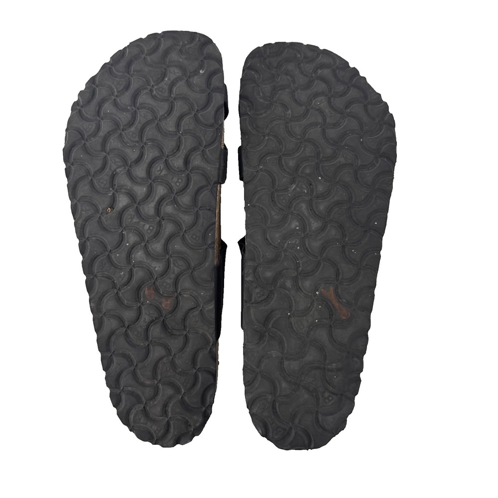 Birkenstock Mayari Sandals Women 11 Men 9 EU 42 Black Leather - Picture 4 of 7